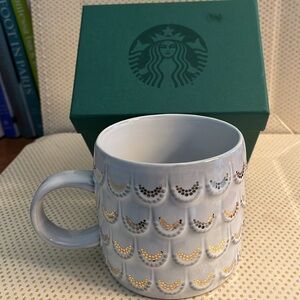 Starbucks White Ceramic Mug NIB RARE